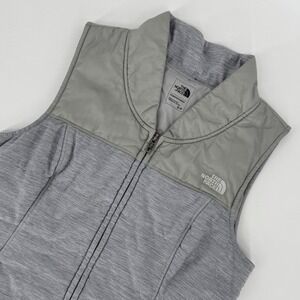 The North Face Women's Small Gray Insulated Zip‎ Vest Lightweight